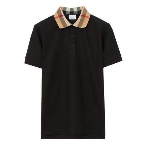 burberry polo zwart|burberry polo shirt men.